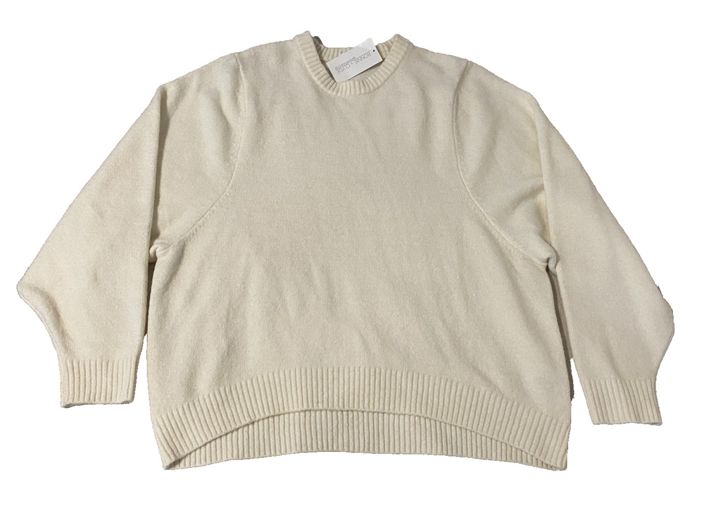 NWT Double Zero Womens Sweater Size Small Cream Pullover Cottage Core Preppy
